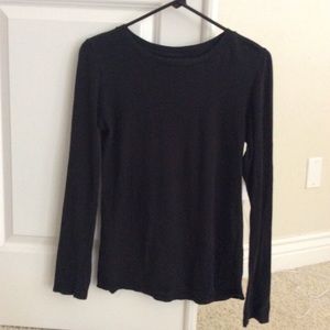 Basic black long sleeve tee